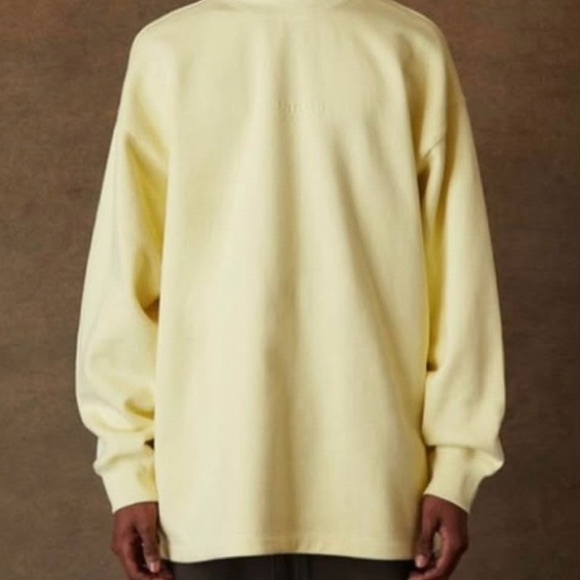 Essentials Soft Yellow Crewneck - Picture 3 of 3